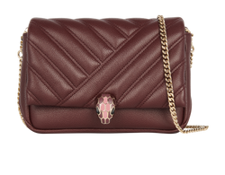 Serpenti Cabochon Crossbody Mini, Leather, Burgundy, MII, 4*